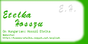 etelka hosszu business card