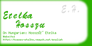 etelka hosszu business card